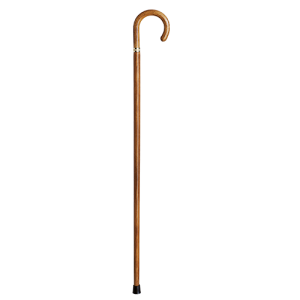Bastón fijo de madera de haya clara con empuñadura curva en dos piezas ErgoNatural