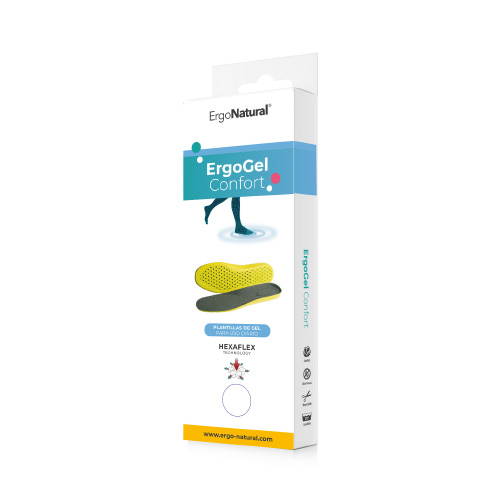 Plantillas de Gel Transpirables ErgoGel Confort con Tecnología HexaFlex - Imagen 2
